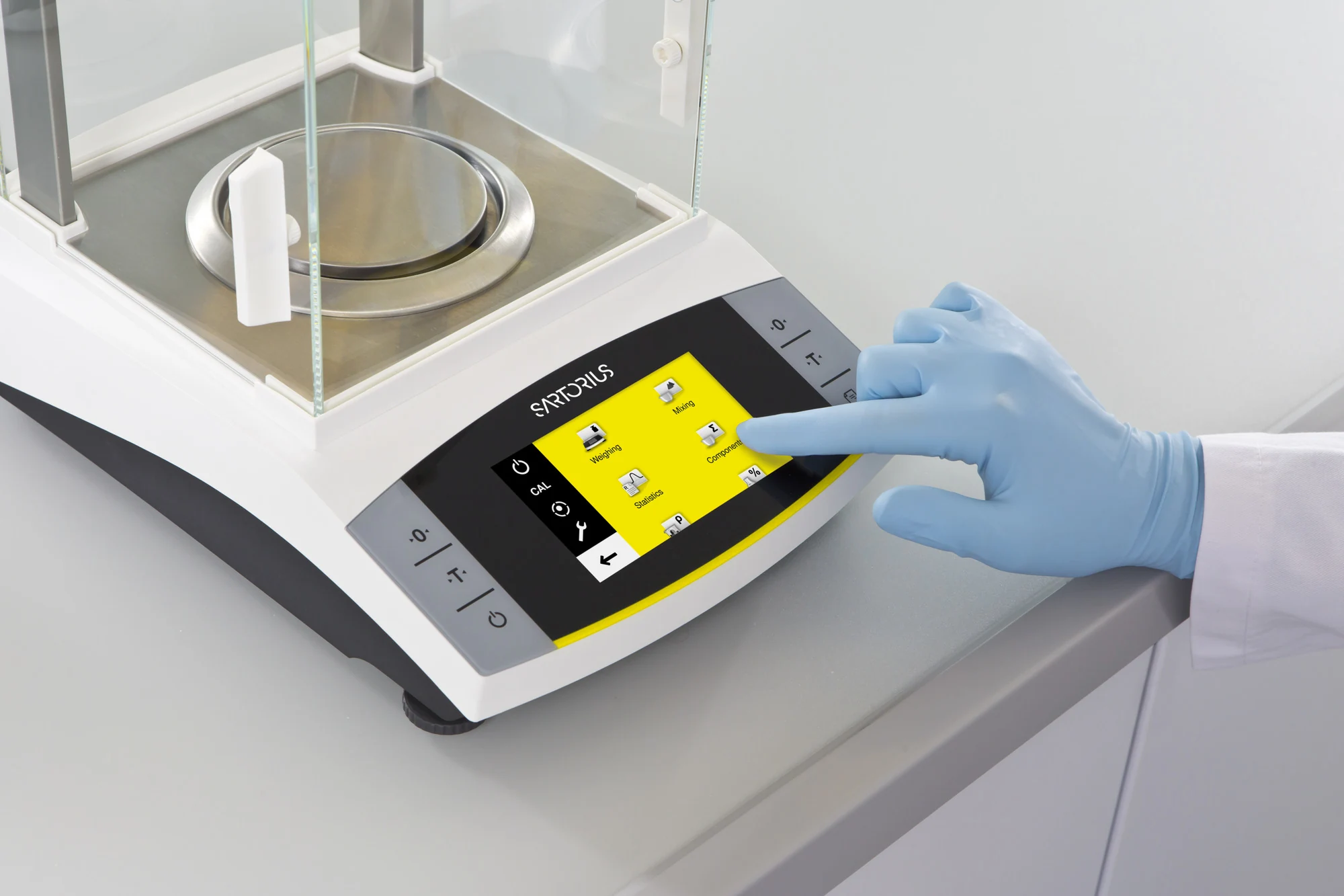 Finden Sie die passende Einstellung sofort im übersichtliche Menü Ihrer Sartorius Entris II. Nur mit der Advanced Benutzeroberfläche verfügbar.
